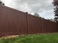wood grain vinyl fence